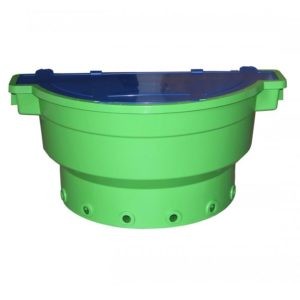 ECF-6 Gruppeneimer Grün mit blauen Deckel